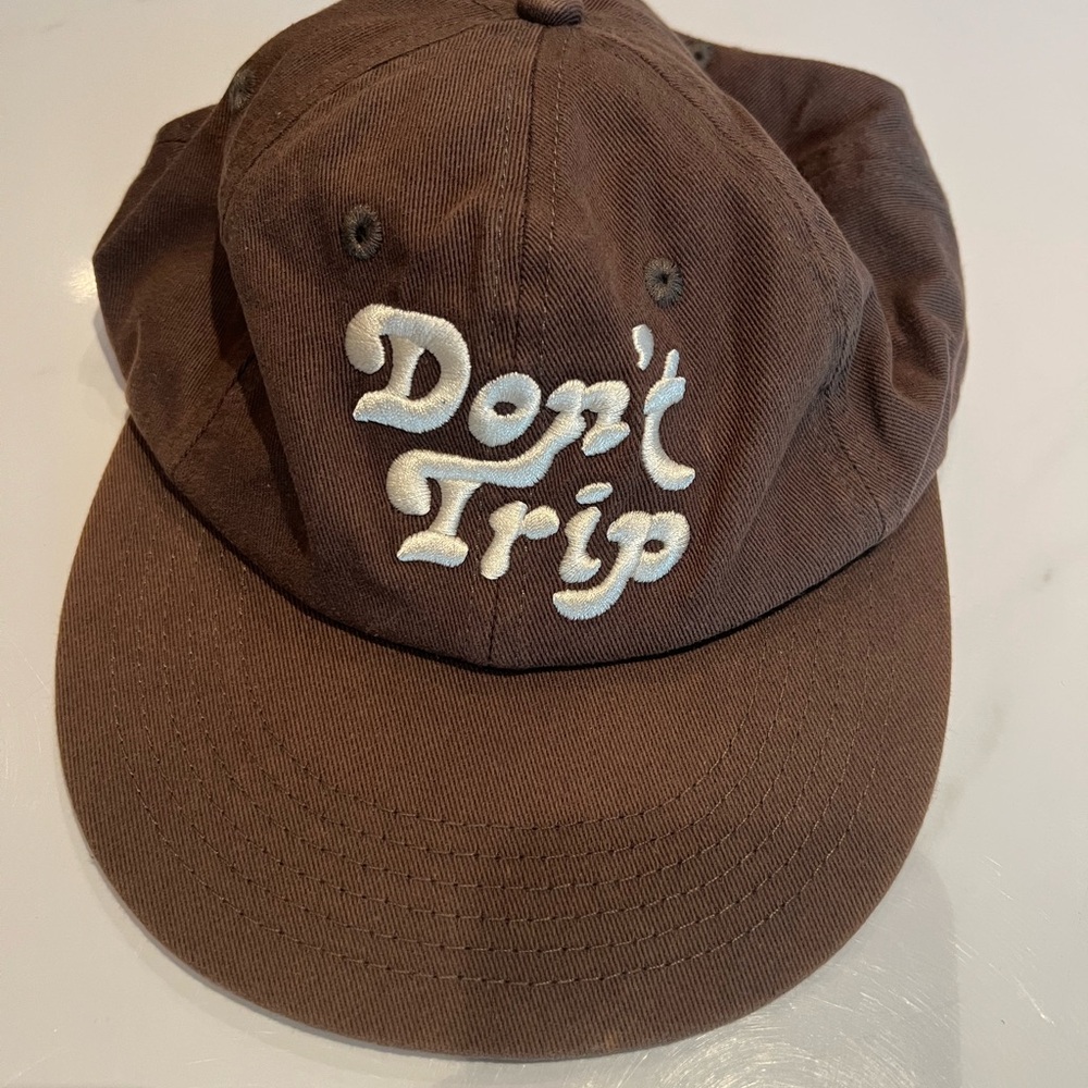Brown 'Don't Trip' Cap